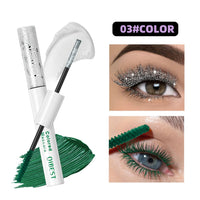 2-in-1 Glitter and Colored Mascara for Bold Eyelashes