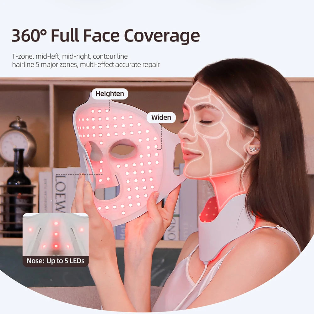 7-Color Photon LED Face and Neck Therapy Mask - 2