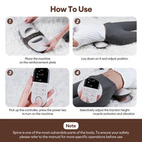 Electric Lumbar Traction Massager with Vibration and Heat