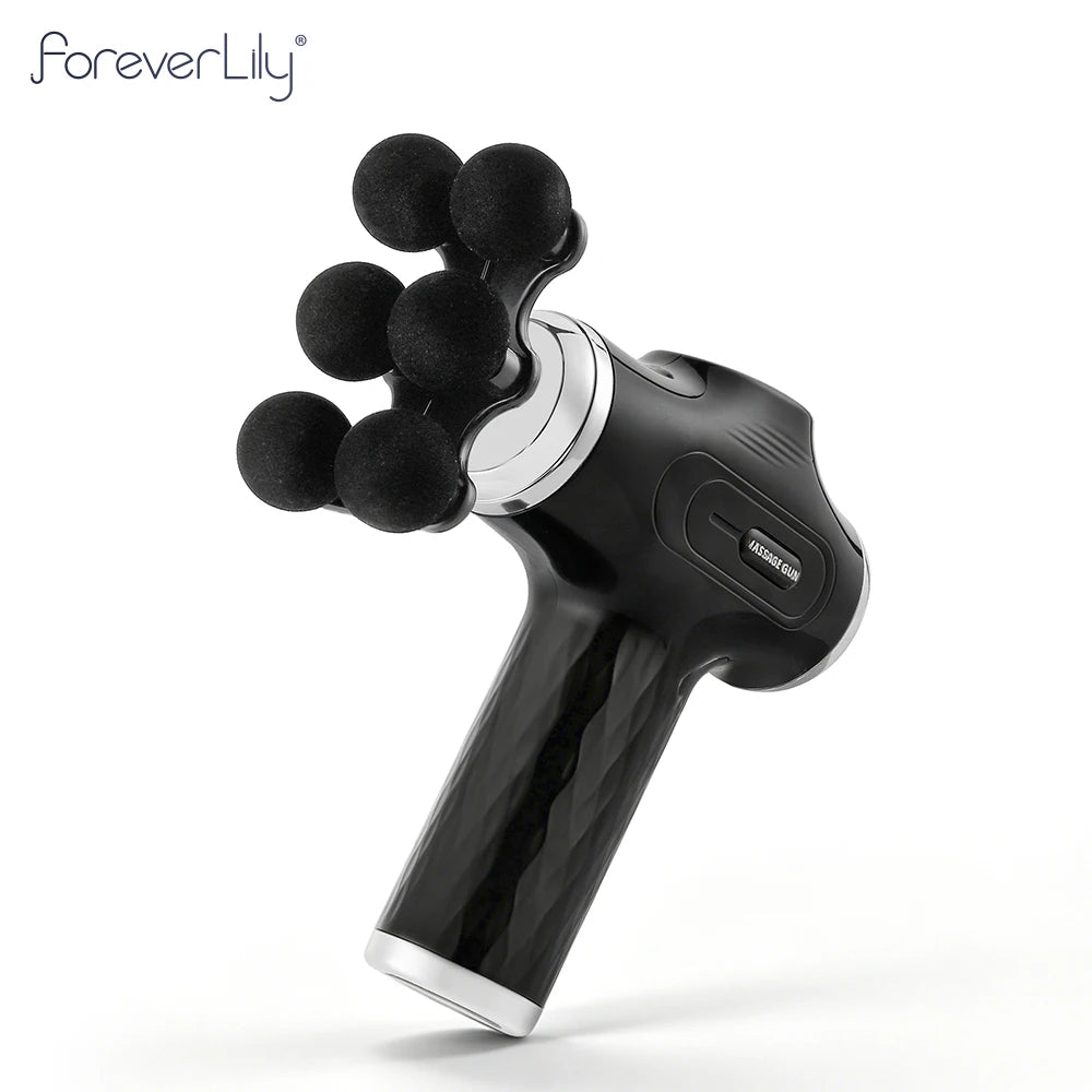 Portable Deep Tissue Percussive Massage Gun with 10 Attachments - 19
