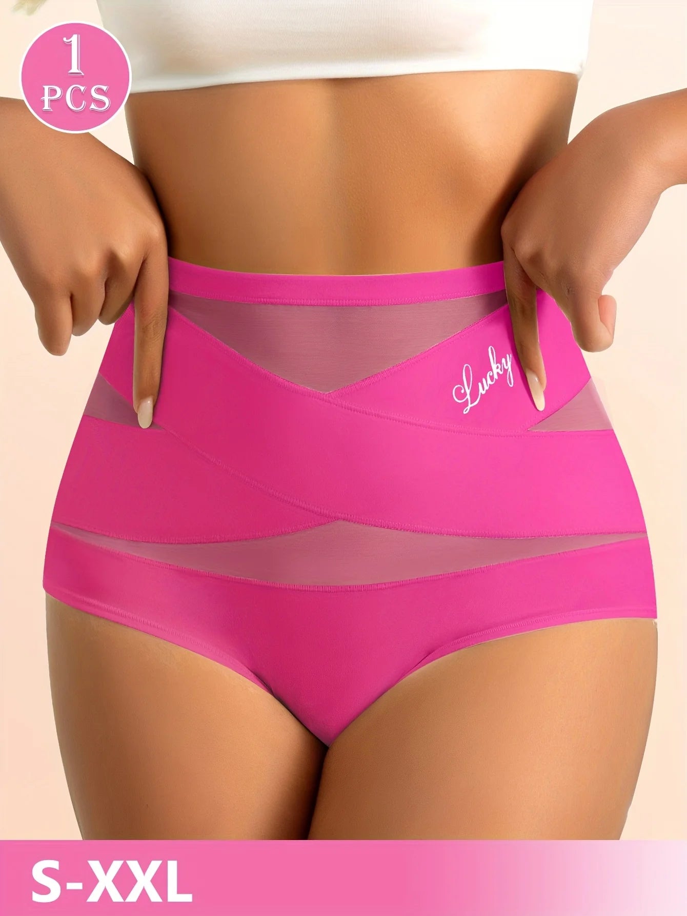 High-Waist Tummy Control Seamless Shaping Panties - 16