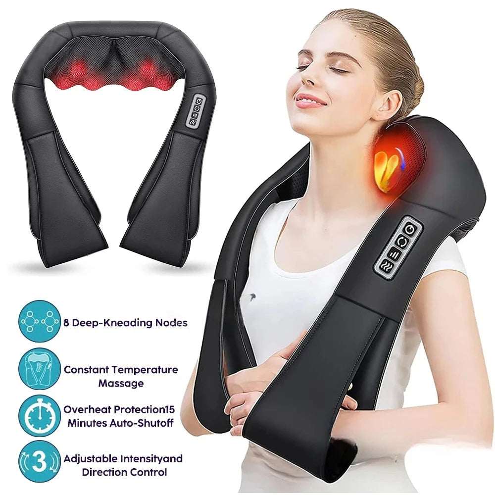 Heated Shiatsu Neck and Shoulder Massager