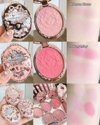 Embossed Strawberry Floral Pressed Powder Blush
