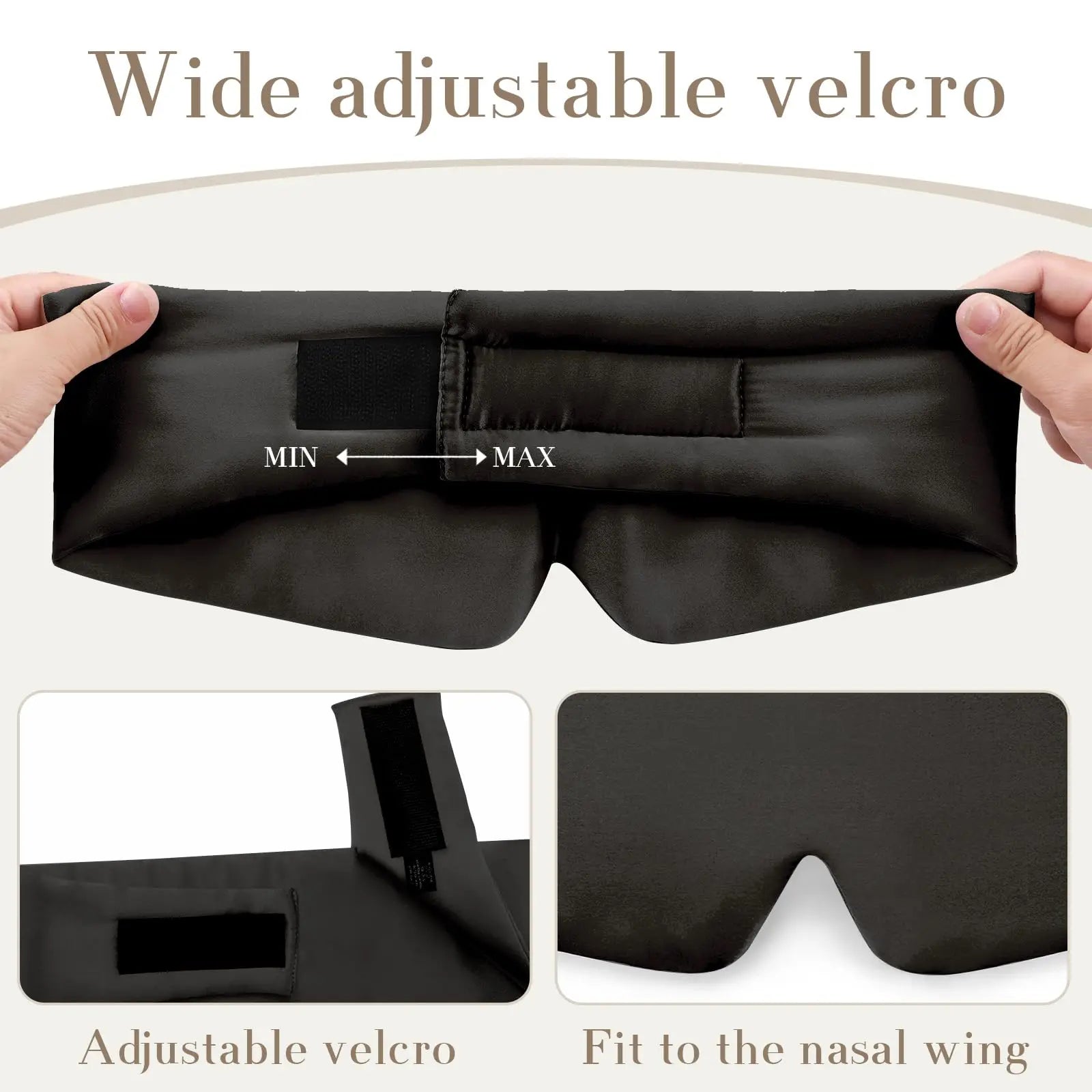 Silk Sleep Mask with Adjustable Strap for Deep Relaxation - 4
