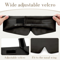 Silk Sleep Mask with Adjustable Strap for Deep Relaxation