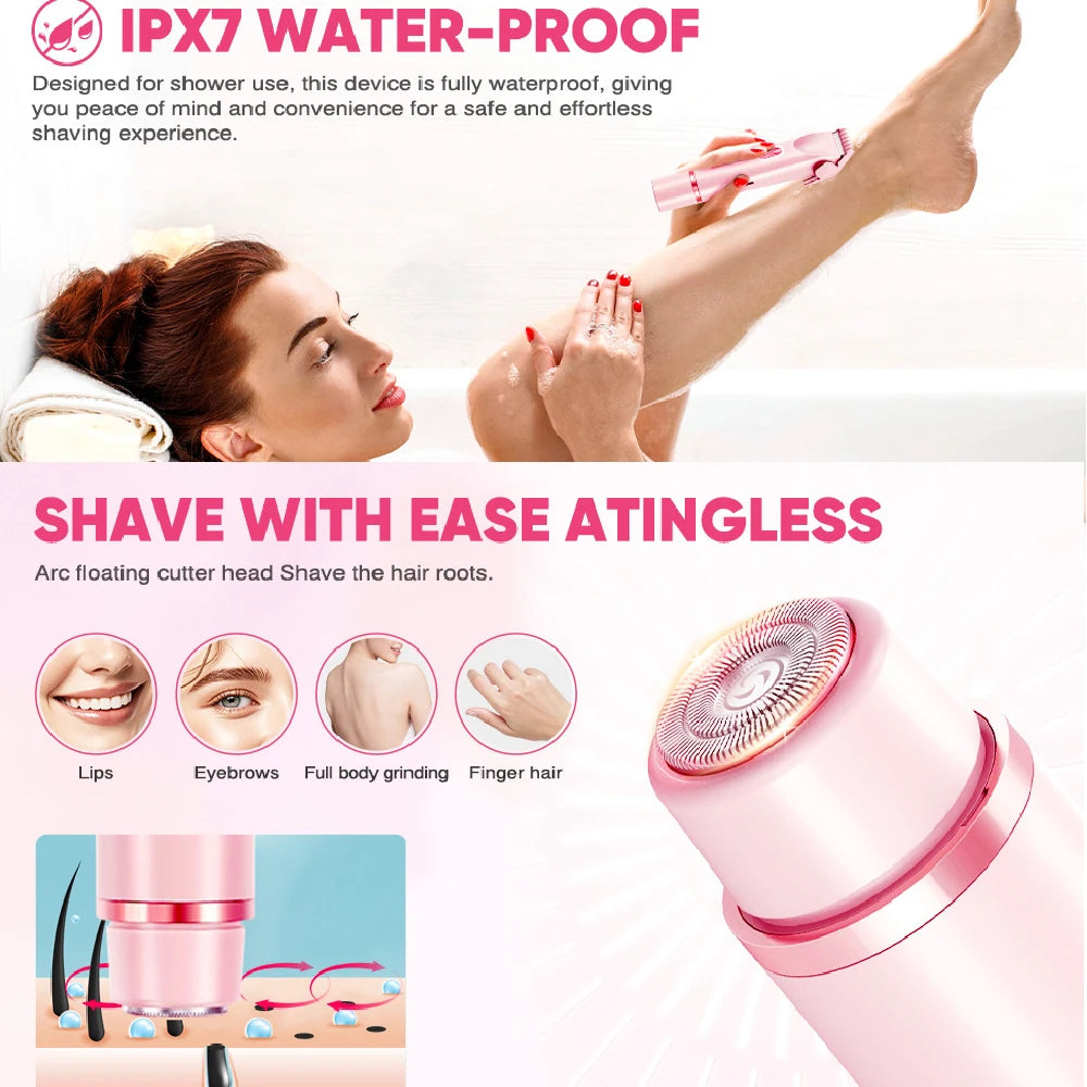 2-in-1 Waterproof Electric Bikini and Body Trimmer - 19