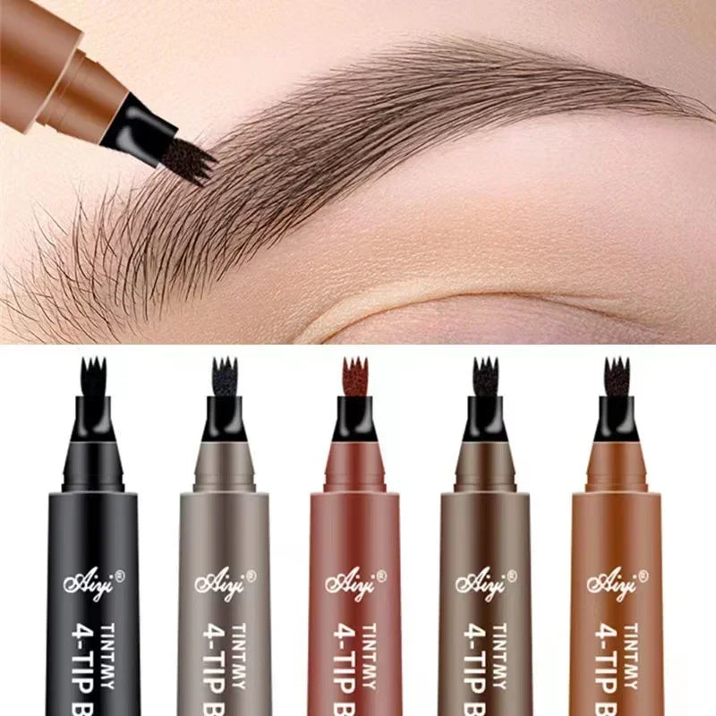 Waterproof 4-Tip Natural Microblading Eyebrow Pen - 1
