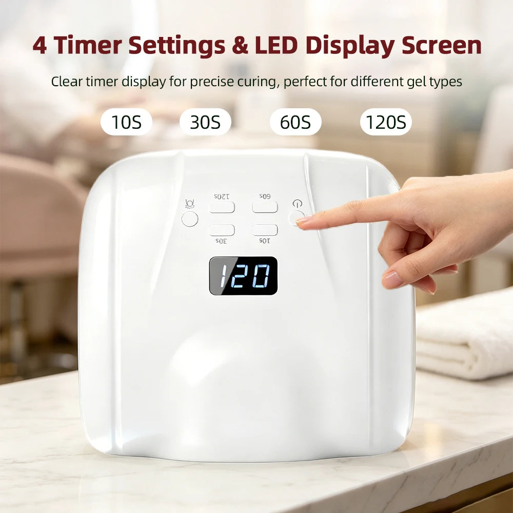 Dual-Mode Professional Gel Nail Dryer with Auto Sensor - 3