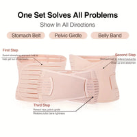 3-in-1 Postpartum Recovery Belly and Pelvis Support Wrap