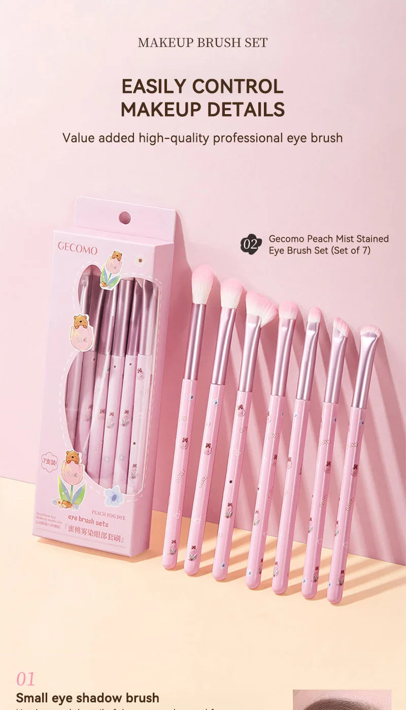 Professional 8-Piece Precision Eye Makeup Brush Set - 14
