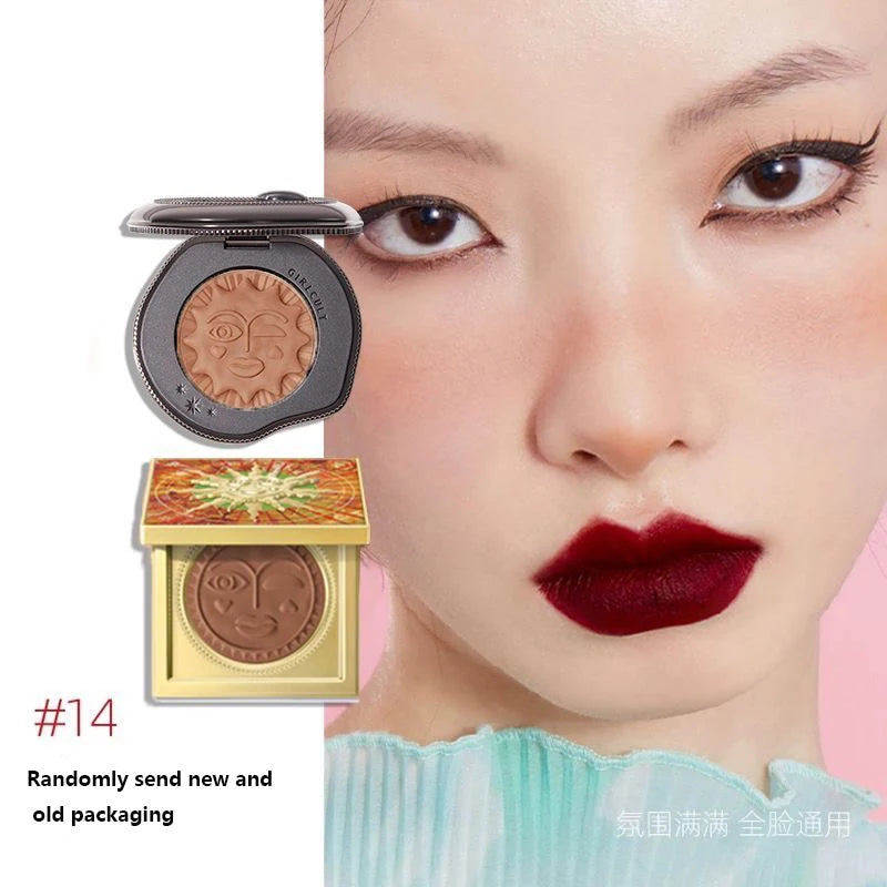 Emotional Shimmer Pressed Powder Blush for Natural Radiant Glow - 8