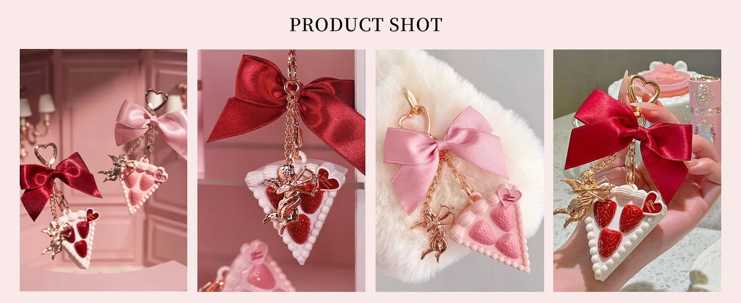 Portable Strawberry Cake Solid Perfume Charm - 9