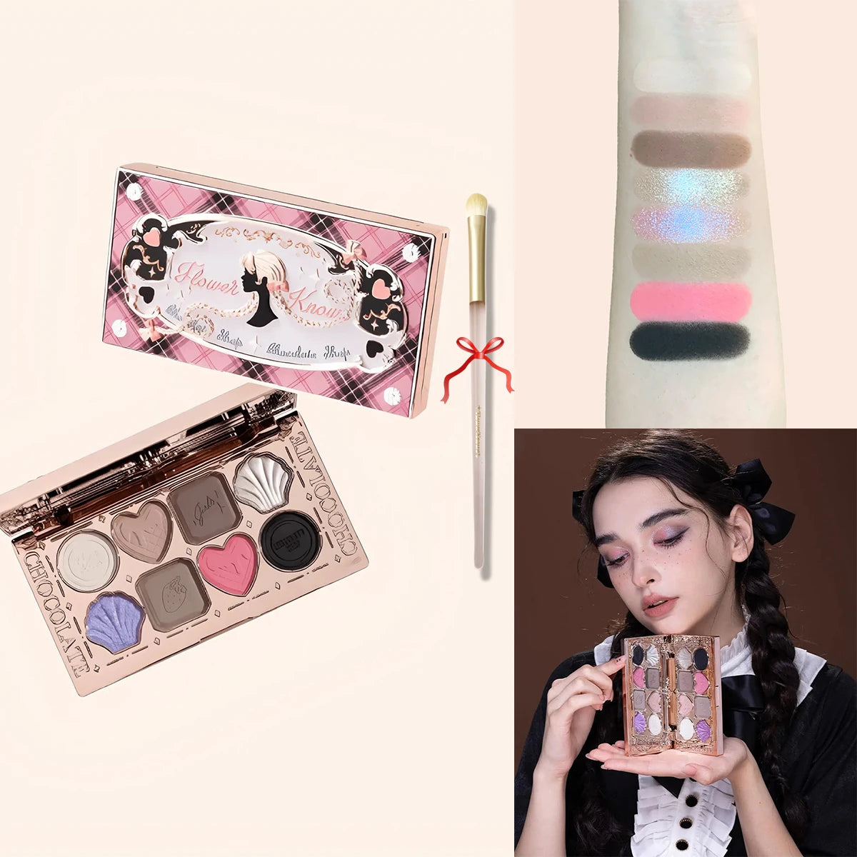 6-Color Swan Ballet Eyeshadow Palette - 19