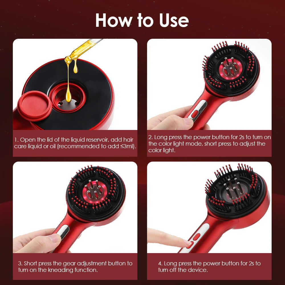 Electric Scalp Massager and Hair Growth Serum Applicator - 12