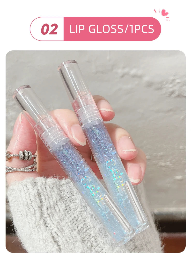Matte Liquid Lipstick and Lip Gloss Makeup Gift Set - 12