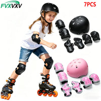 7-Piece Kids Protective Gear and Helmet Set