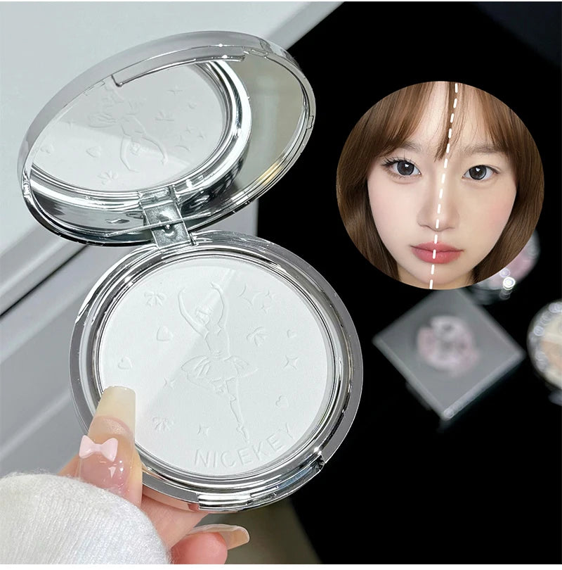 Matte Three-Color Pressed Setting Powder for Oil Control - 12