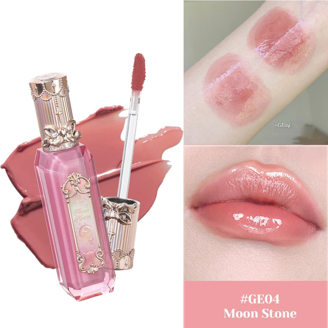 Hydrating Non-Sticky Tinted Lip Gloss for Shiny Long-Lasting Wear - 31