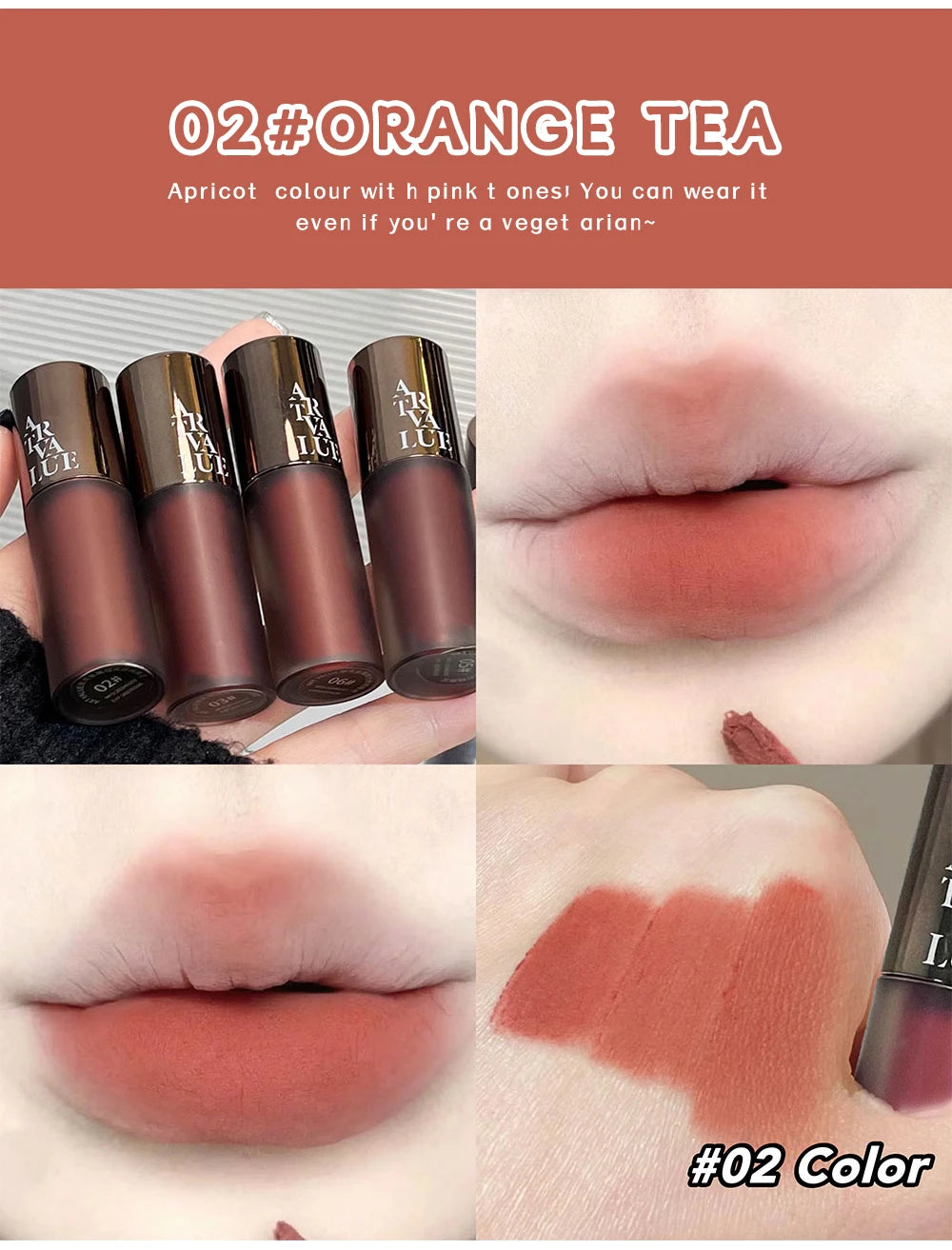 Waterproof Matte Velvet Liquid Lipstick Lip Tint - 11