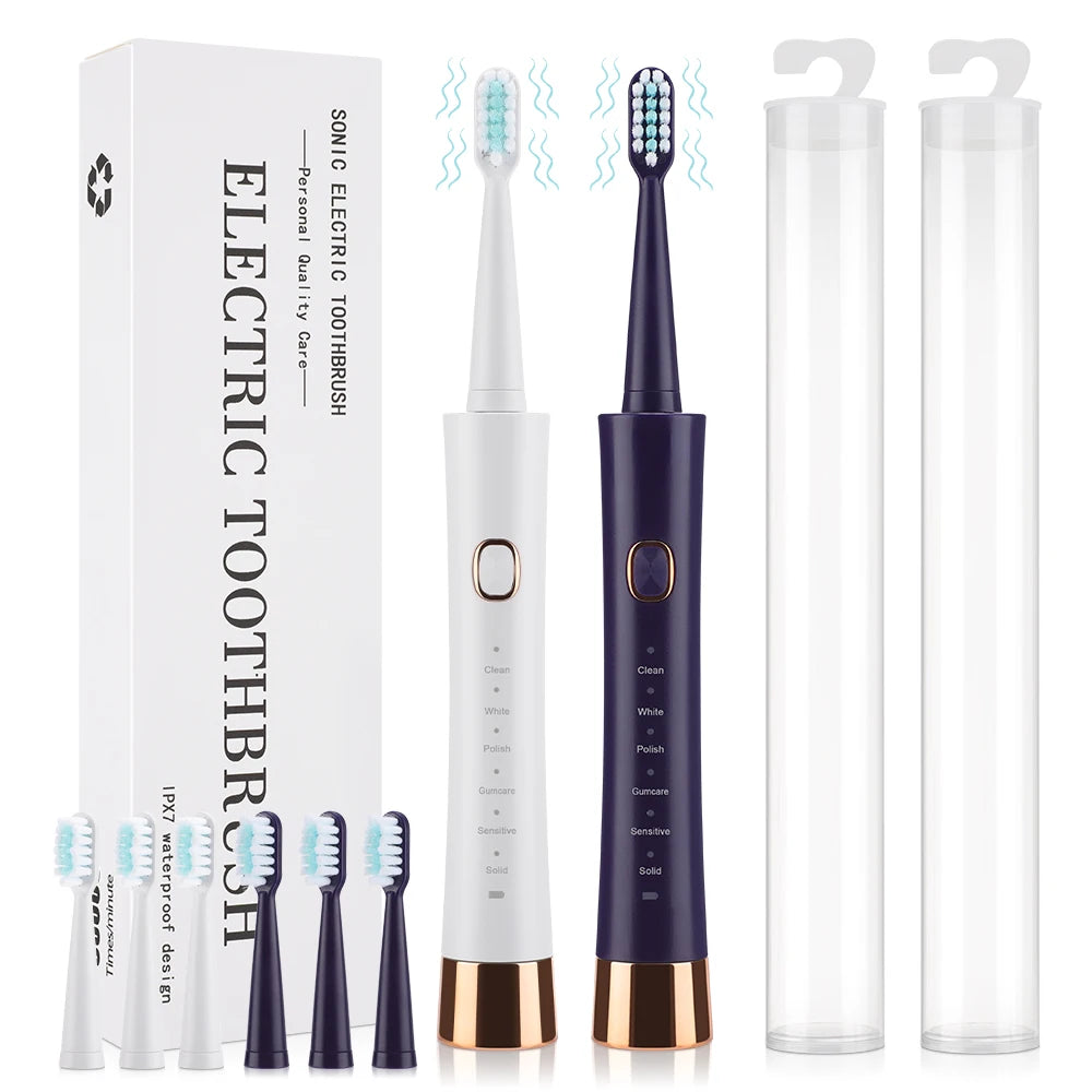 Rechargeable Sonic Electric Toothbrush with 6 Cleaning Modes - 7