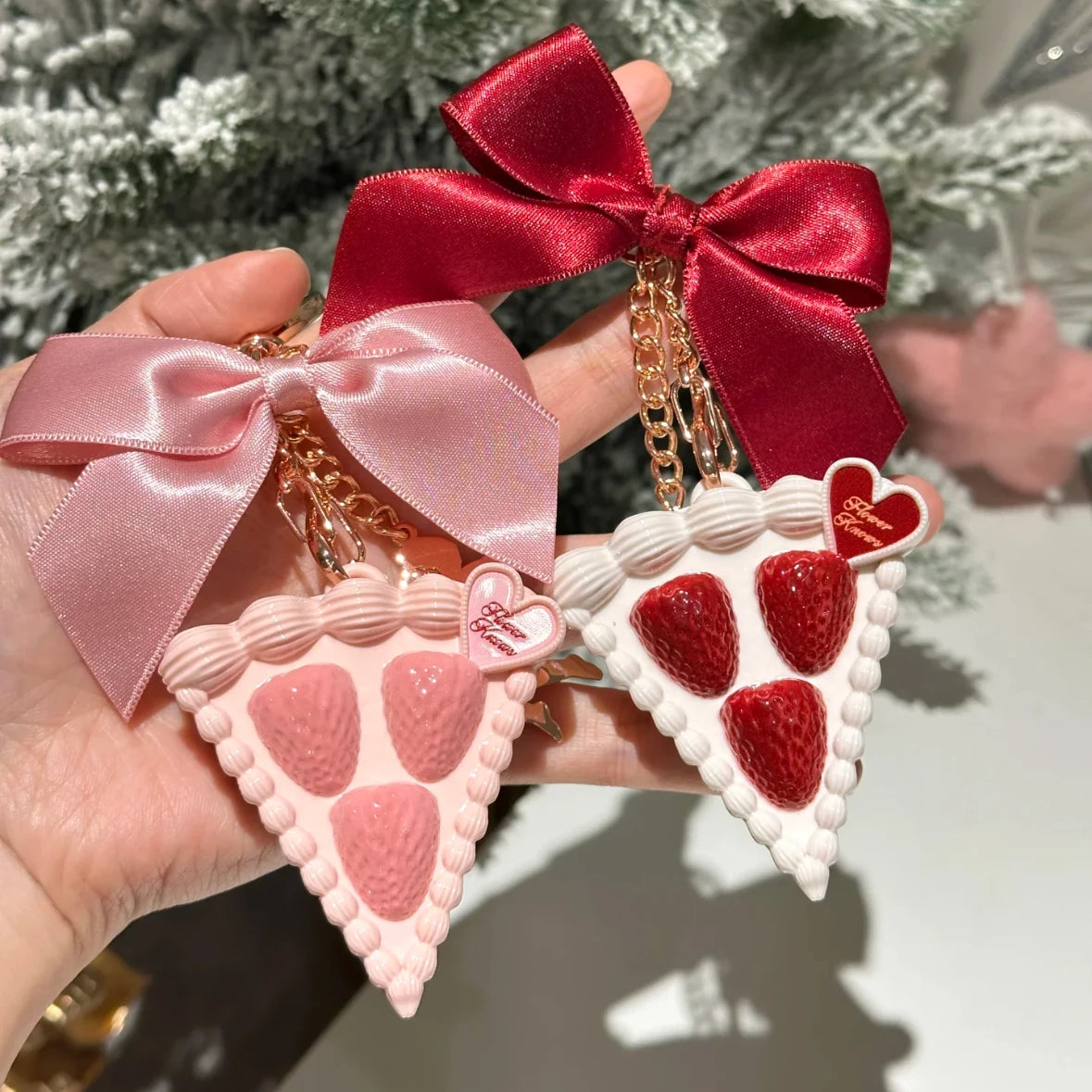 Portable Strawberry Cake Solid Perfume Pendant - 1