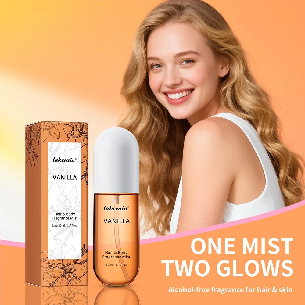 Long-Lasting Vanilla and Rose Hair and Body Fragrance Mist - 2