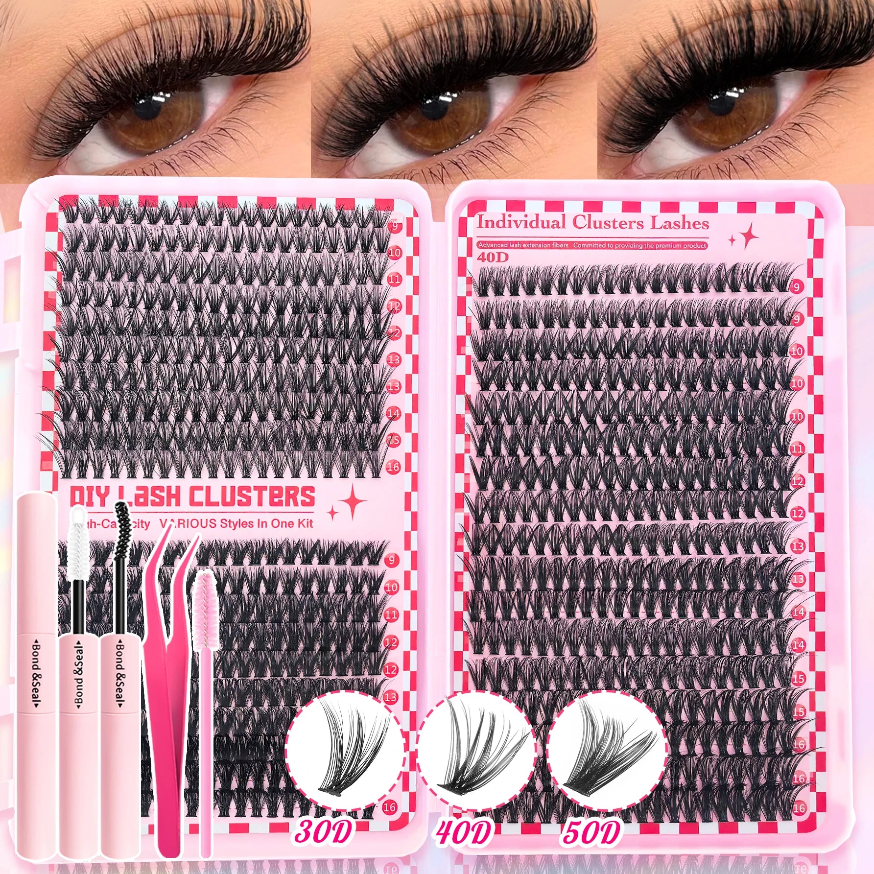 DIY Individual Lash Cluster Extension Kit - 7