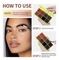 8-Color Cream Blush and Contour Palette