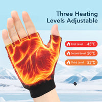 Rechargeable Fingerless Heated Gloves for Cold Hands