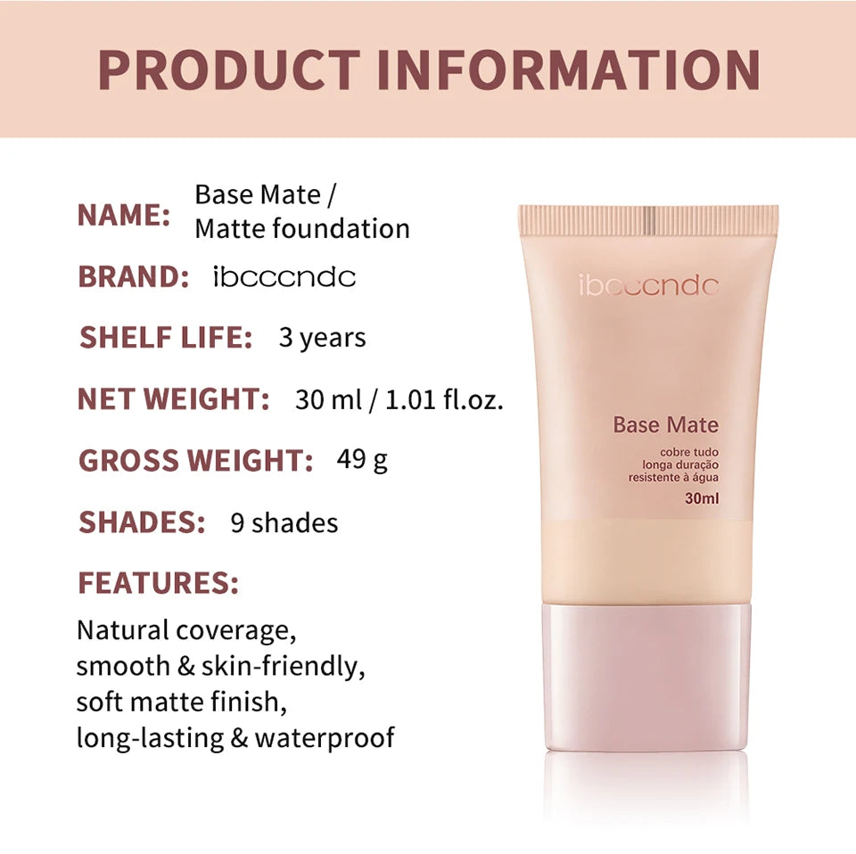 Long-Lasting Waterproof Matte Foundation - 18
