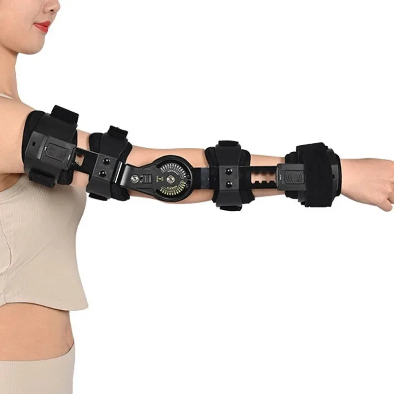 Adjustable Hinged Elbow Support Brace for Injury Recovery - 2