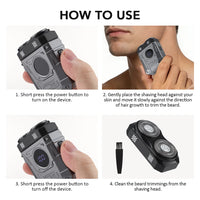 Portable Waterproof Electric Shaver for Men