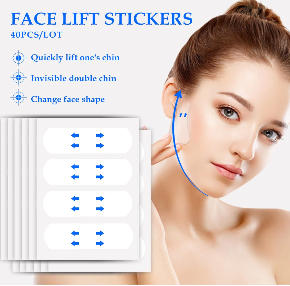 Invisible Instant Face Lifting Stickers for V-Shape Contouring - 7
