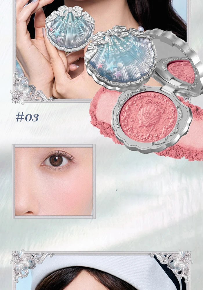 Velvet Silk Satin Powder Blush for a Radiant Face Glow - 18
