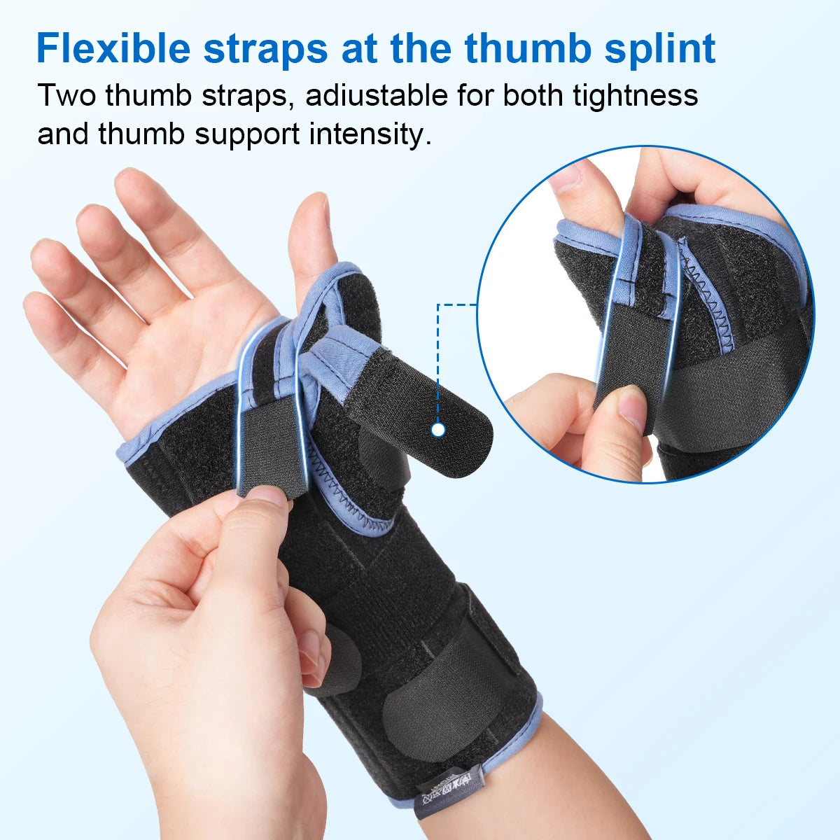 Adjustable Wrist and Thumb Support Splint for Pain Relief - 13