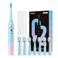 Ultrasonic Electric Toothbrush with 8 Brush Heads