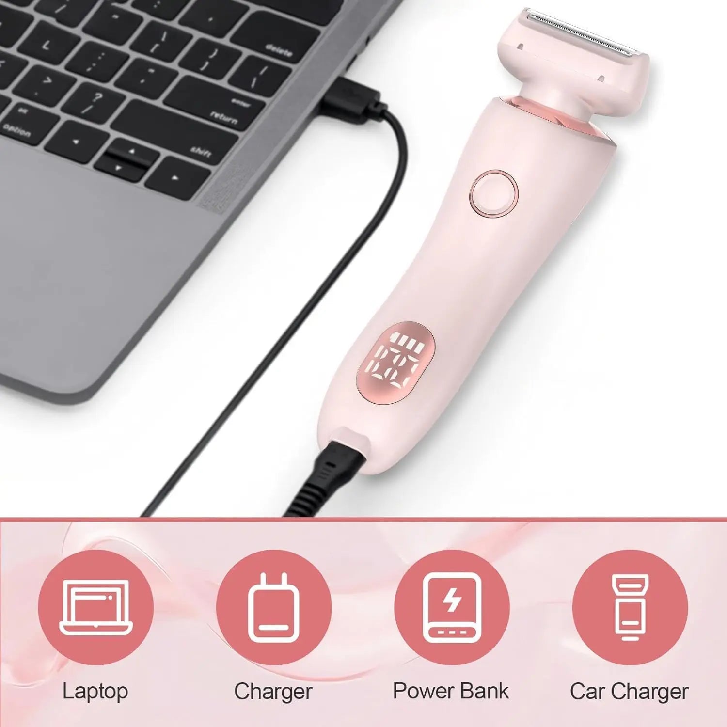 2-in-1 Painless Electric Body and Facial Hair Remover - 6