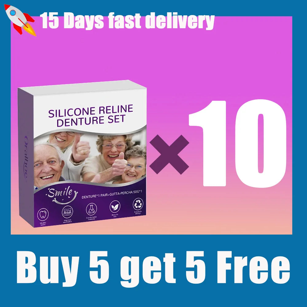 Comfort Fit Silicone Denture Reline Kit - 8