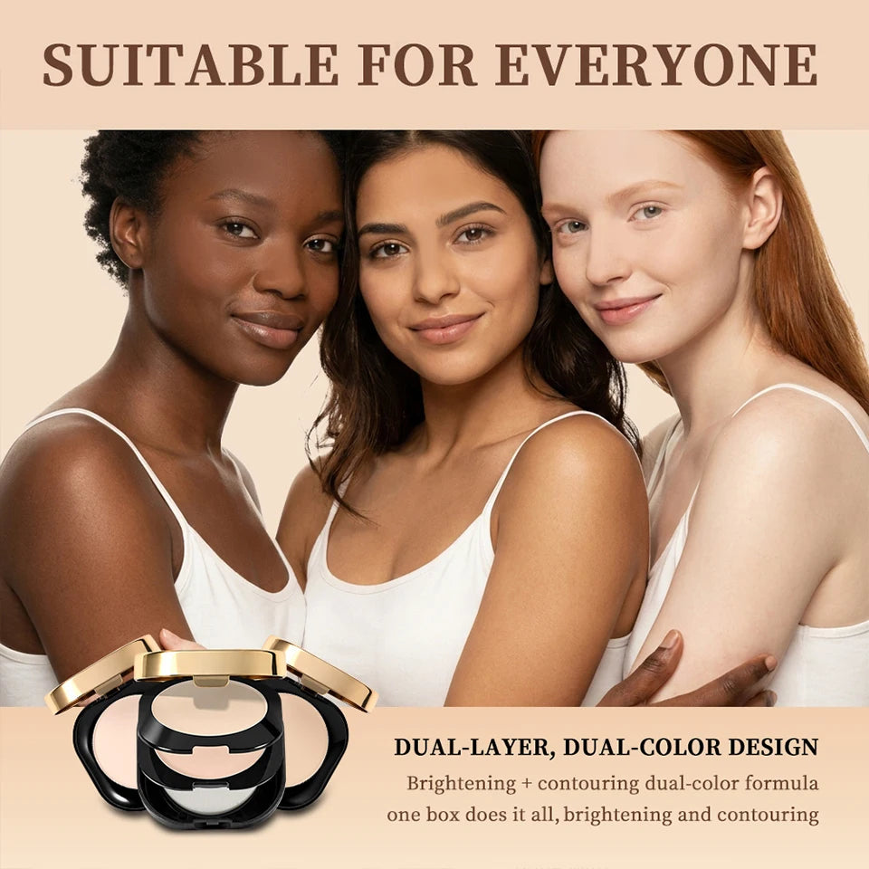 Dual-Layer Collagen Pressed Setting Powder for All-Day Matte Finish - 12
