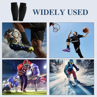 Protective Soccer Shin Guard Sleeves with Honeycomb Padding