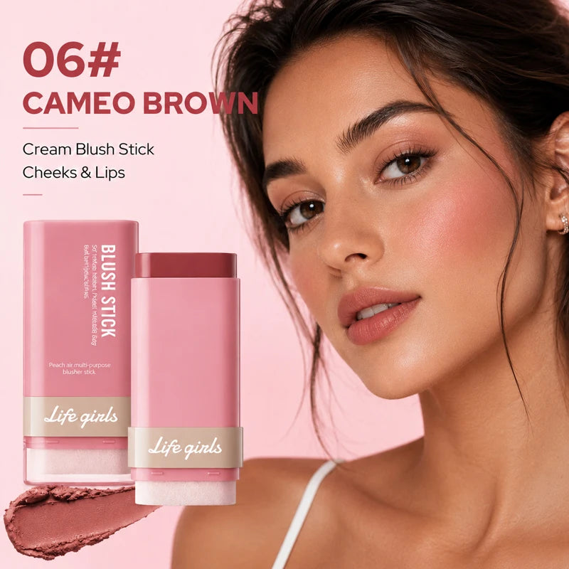 3-in-1 Cream Blush Stick for Cheeks, Lips, and Eyes - 20