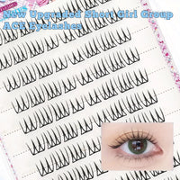Korean Idol Style Wispy Cluster False Eyelashes