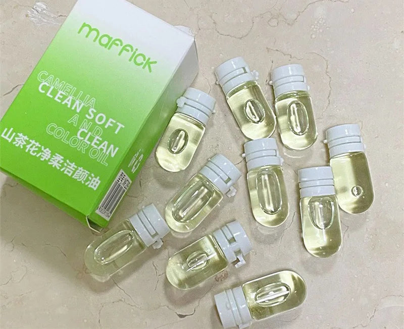 Portable Camellia Makeup Cleansing Oil Single-Use Packs - 18