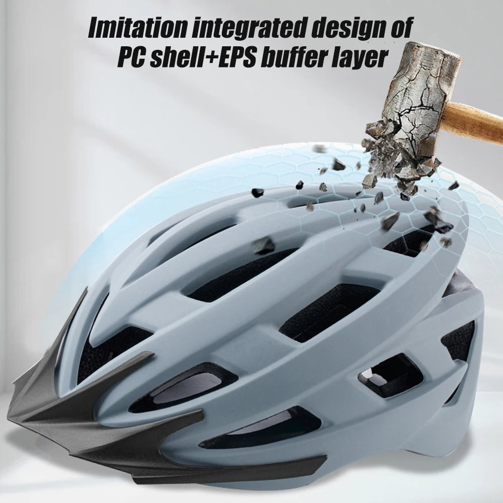 Lightweight Adjustable Cycling Helmet for Road and Mountain Biking - 19