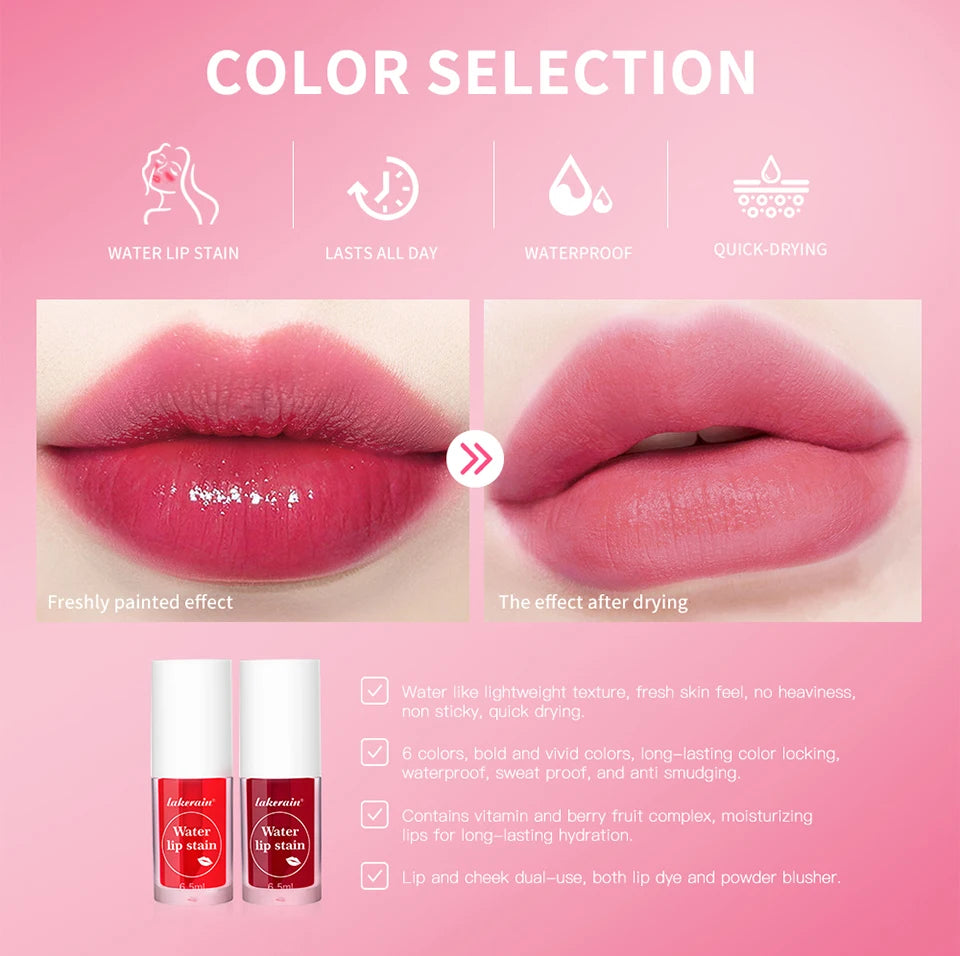 Waterproof Long-Lasting Fruit Lip Tint and Blush - 8