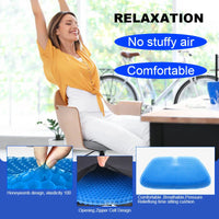 Honeycomb Gel Orthopedic Seat Cushion for Car and Office