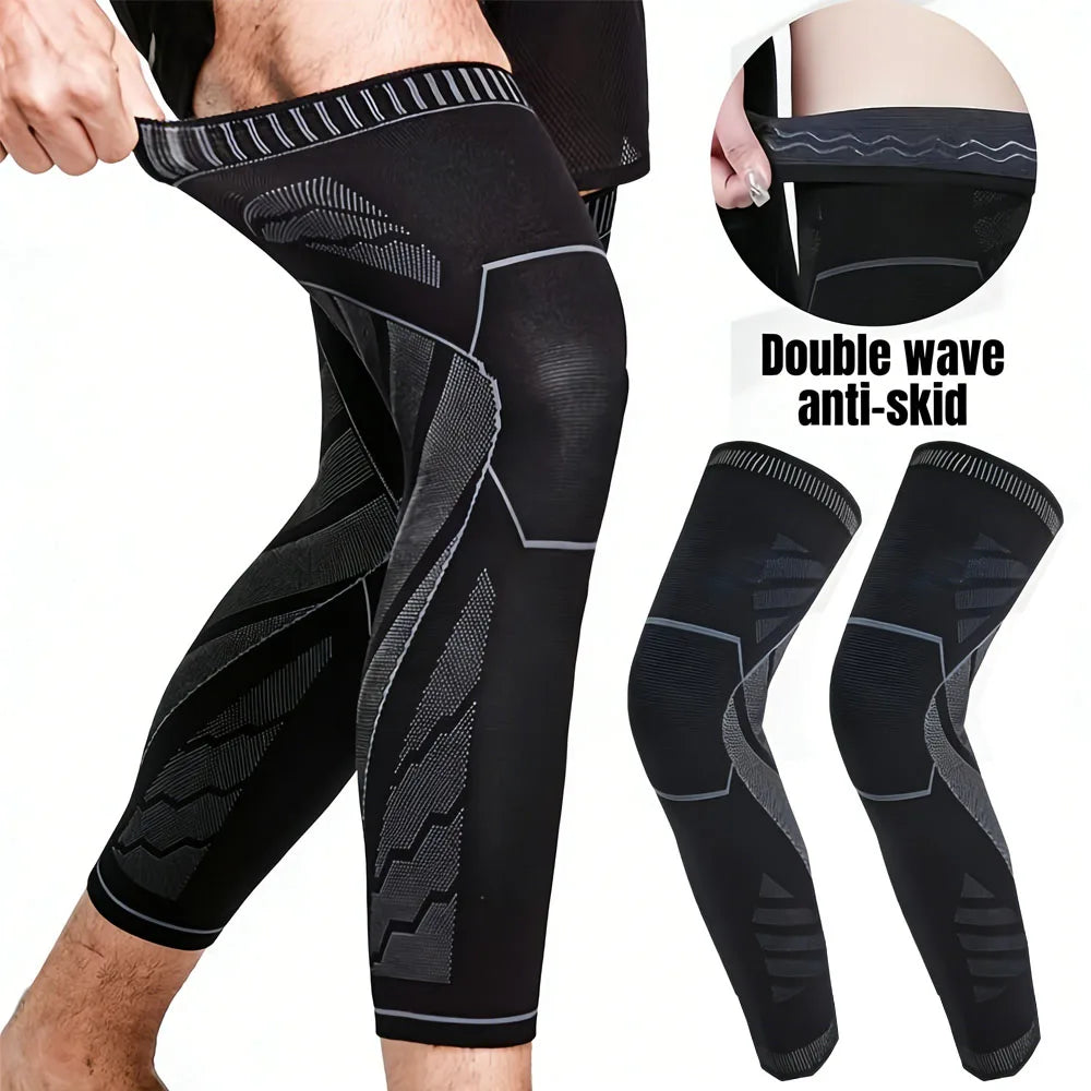 Full-Length Compression Leg & Knee Sleeve for Sports - 1