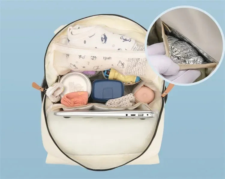 Waterproof Large Capacity Diaper Bag Backpack for Parents - 17
