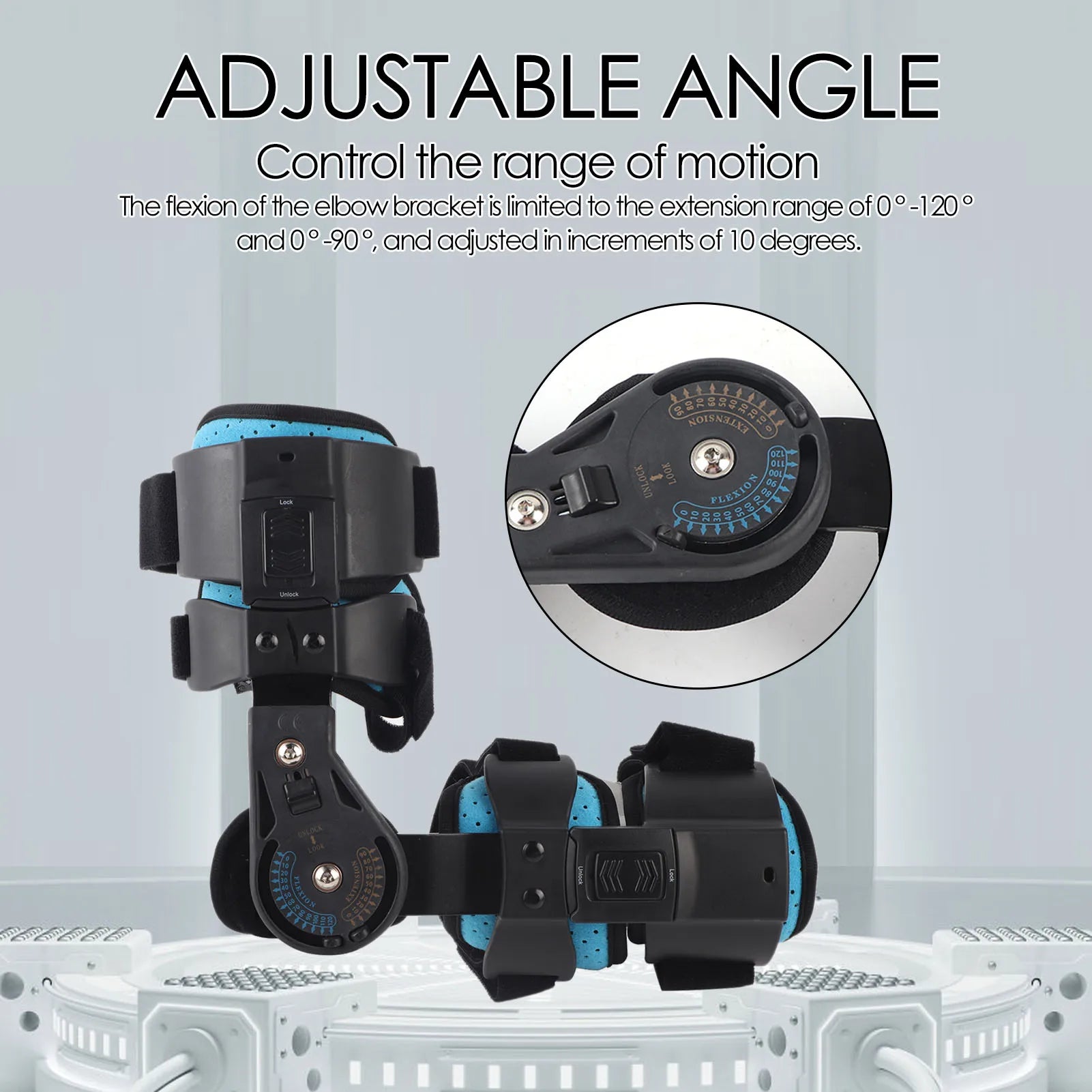 Adjustable Elbow Support Brace for Right Arm Recovery - 3