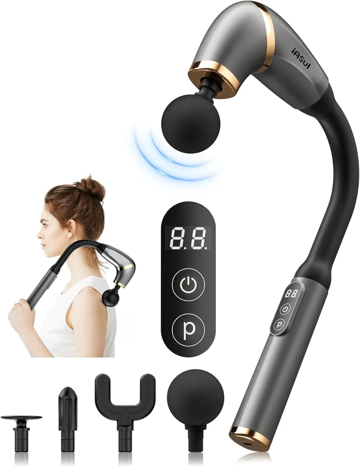Ergonomic Percussion Massage Gun for Deep Tissue Muscle Relief - 2